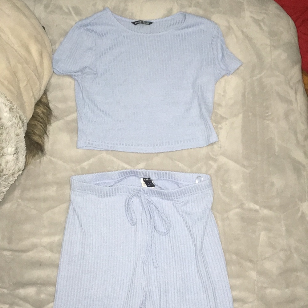 Knit ripped loungewear set